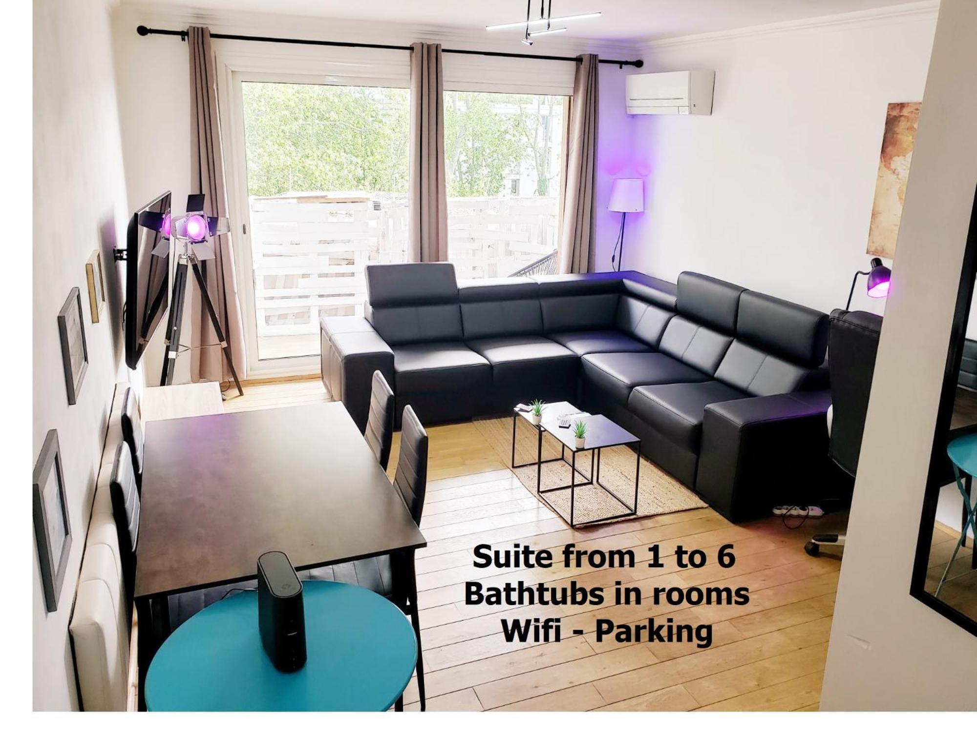 Suite From 1 To 6 - Bathtubs In Rooms - Air Conditioned Residential Appartement - Self-Arrival - Wifi - Netflix Disney - Kitchen - Laundry - Parking 亞維農 外观 照片